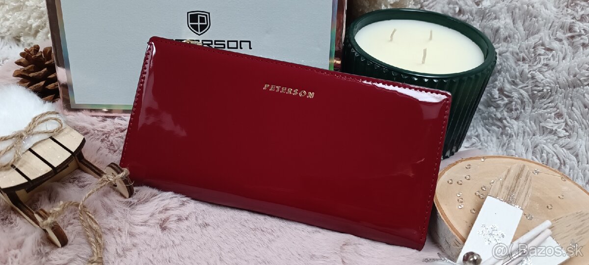 Bordová dámska peňaženka - 7