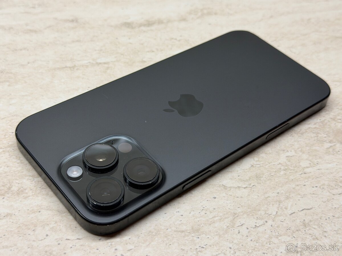 iPhone 16 Pro Max 256GB Black Titanium, 100%, 45 cyklov - 7