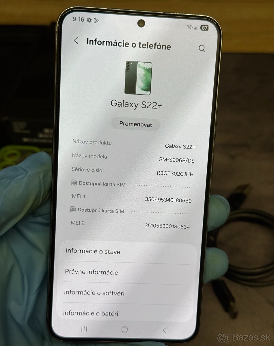 Samsung Galaxy S22+ S906B 8GB/256GB Dual SIM Green - 7