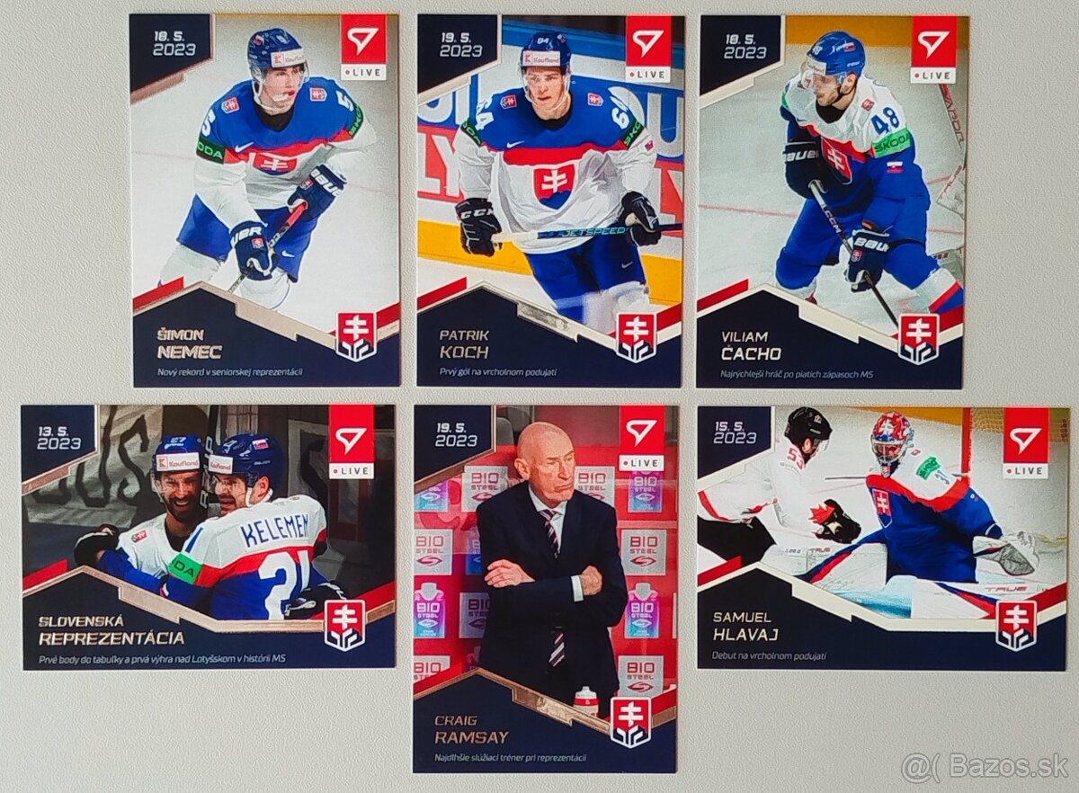 Hokejové kartičky HOKEJOVÉ SLOVENSKO 2022+2023 - L I V E - 7