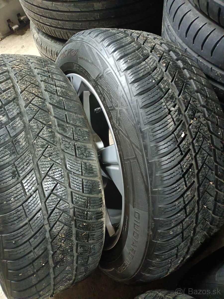 ❄️zimné 4ks alu disky orig. Audi 5x112 R18 pneu 225/55 7mm - 7