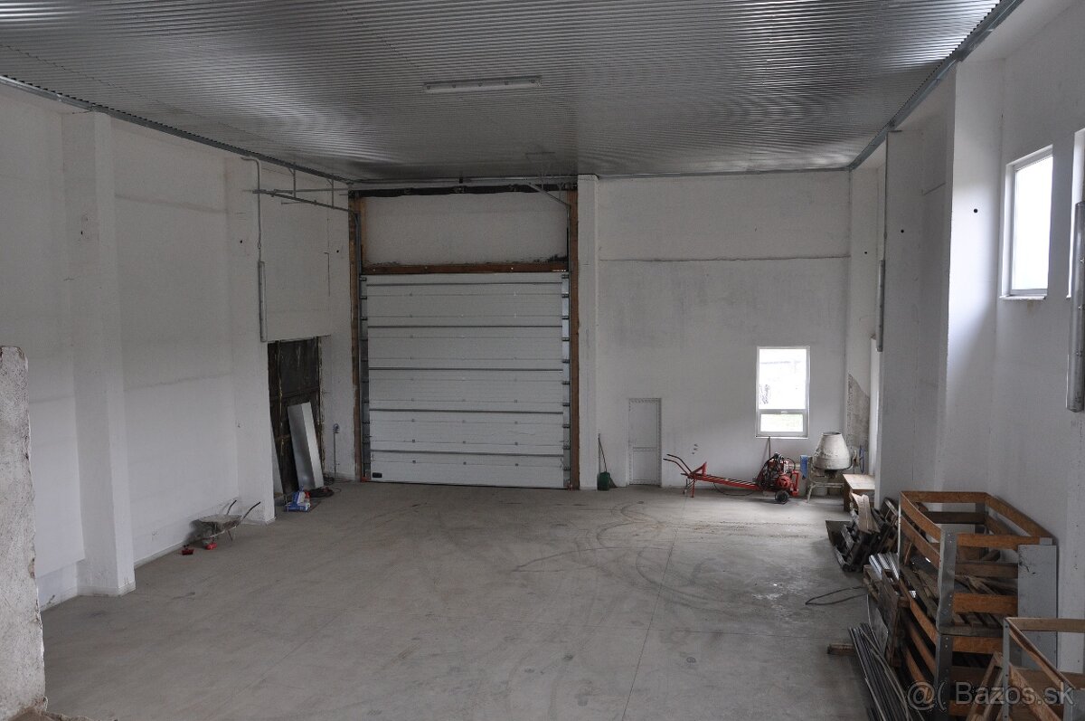 výrobná, skladovacia hala okres Sabinov voľná od Apríl Máj - 7