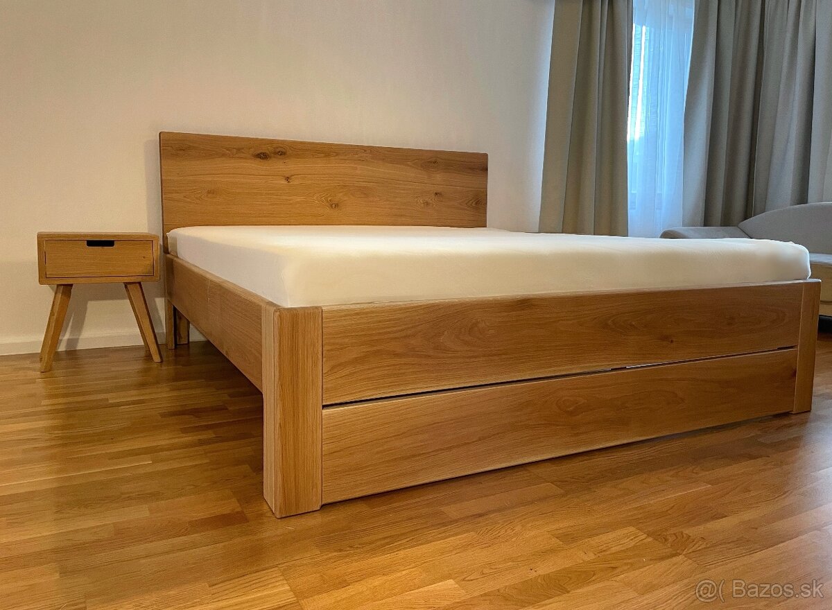 Dubová posteľ 180x200cm - 7