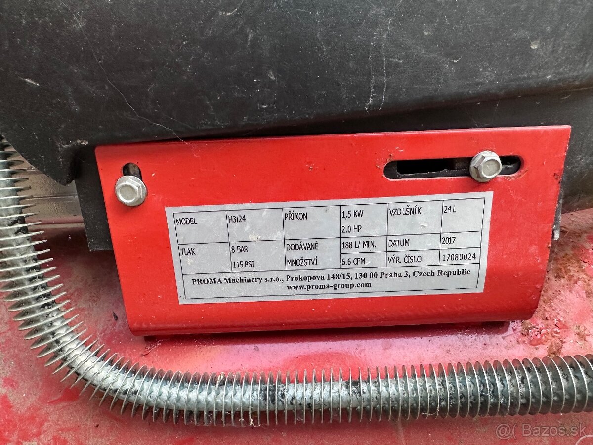 Olejový kompresor COMPRECISE H3/24 1,5kW - 7