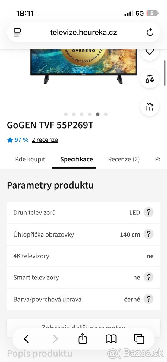 TV Gogen 55" uhlopriecka - 7