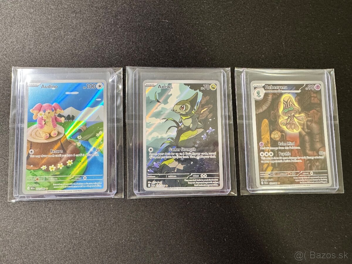 Pokemón Vzácne Karty + 100ks Balíčky s EX + Jumbo - Nové - 7