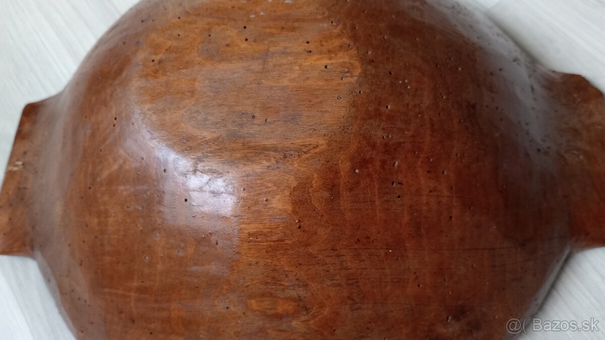 Starožitné drevené korýtko 2 ks - 7