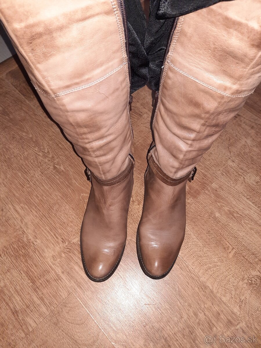 Kožené čižmy talianske - 7