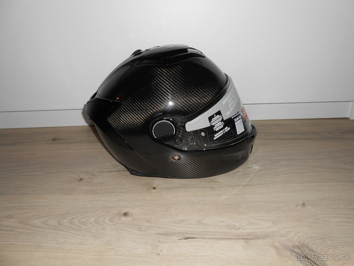 Predam krasnu novu karbonovu moto prilbu znacky SHARK SPARTA - 7