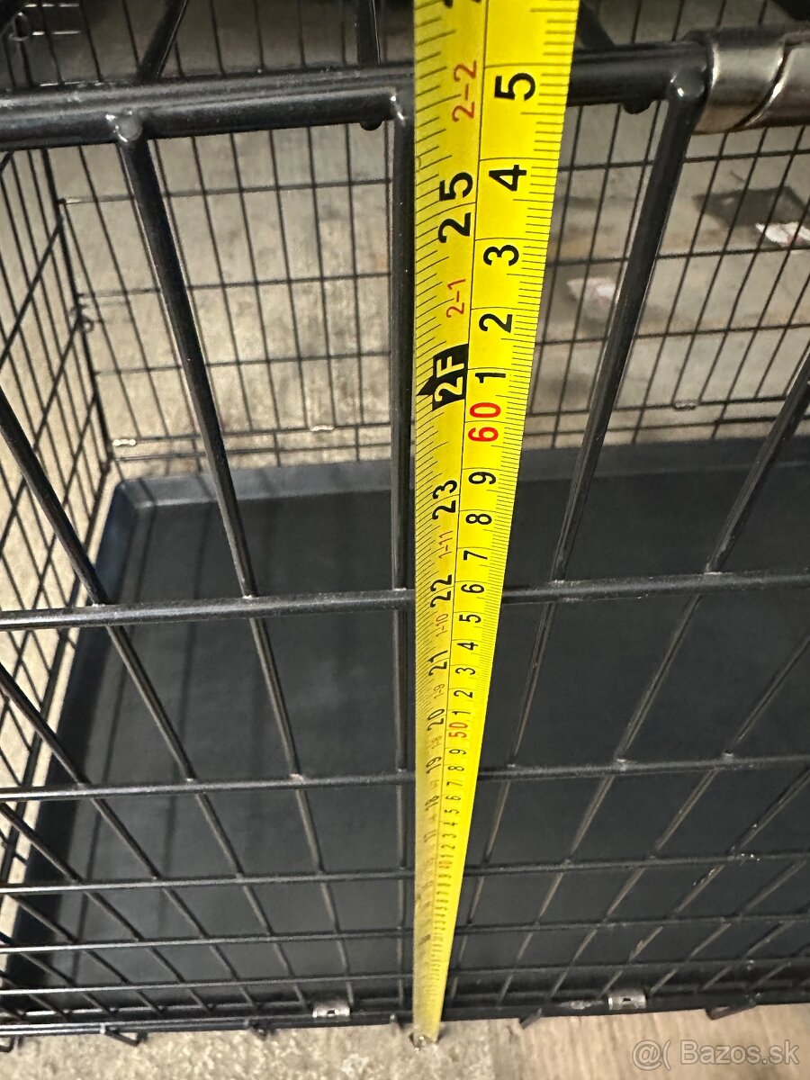 Klietka aj pre väčšieho psa, skladateľna, ako nová 90x57x65 - 7