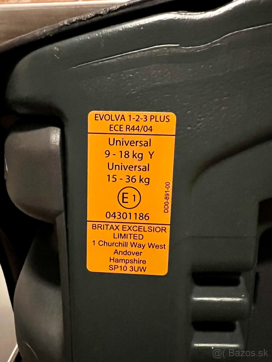 Predám autosedačku Britax Römer Evolva 1-2-3 Plus (9–36 kg) - 7
