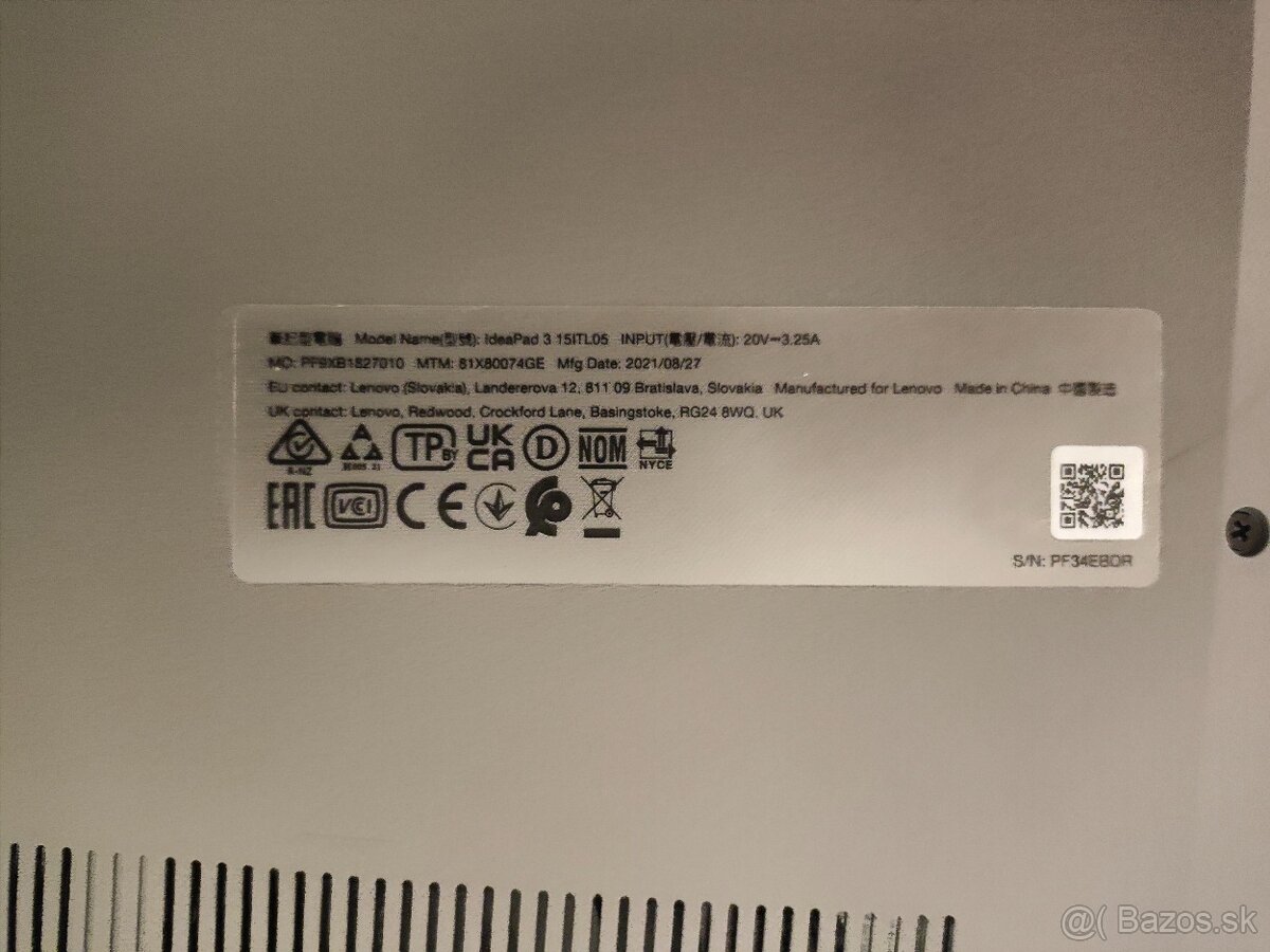 Lenovo IdeaPad 3 15ITL05 |i3-1115G4 |8-16 GB RAM |256 GB SSD - 7