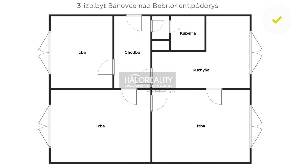 HALO reality - Predaj, trojizbový byt Bánovce nad Bebravou, - 7