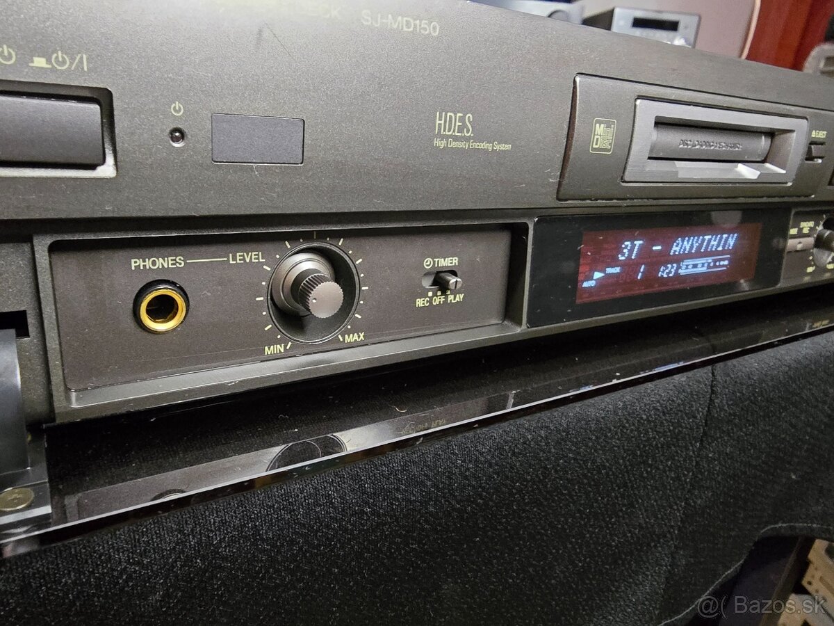 Technics SJ-MD150 minidisc rekordér+DO originál - 7
