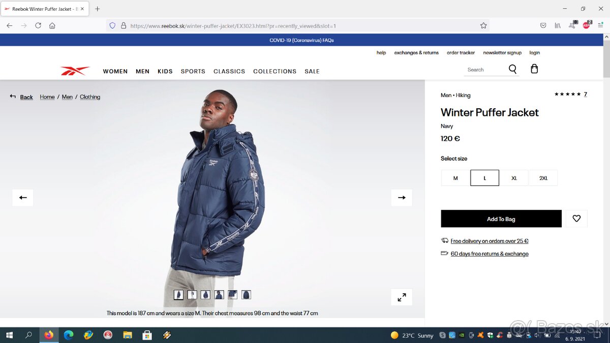 Zimná bunda Spyder x Reebok, Zimná bunda Reebok - 7