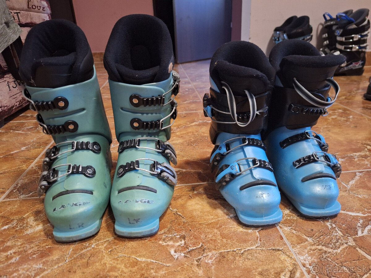 Lyže 100cm + lyžiarky - 7