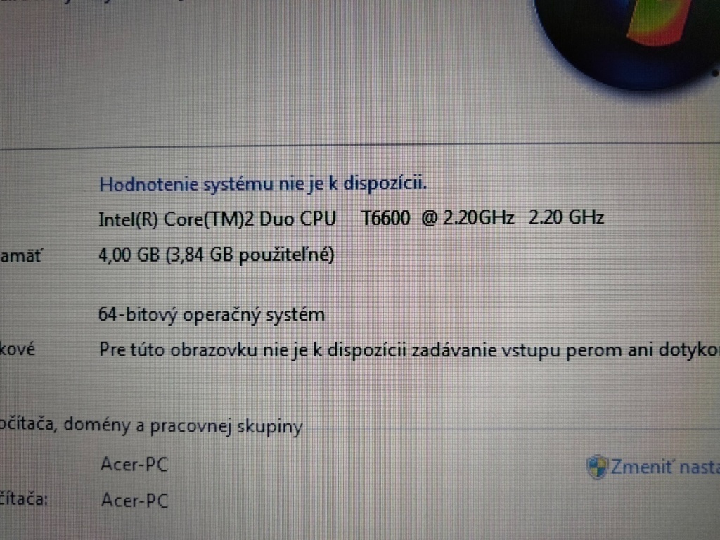 predám notebook Acer extensa 5635 / 4gb ram /250gb hdd/ - 7