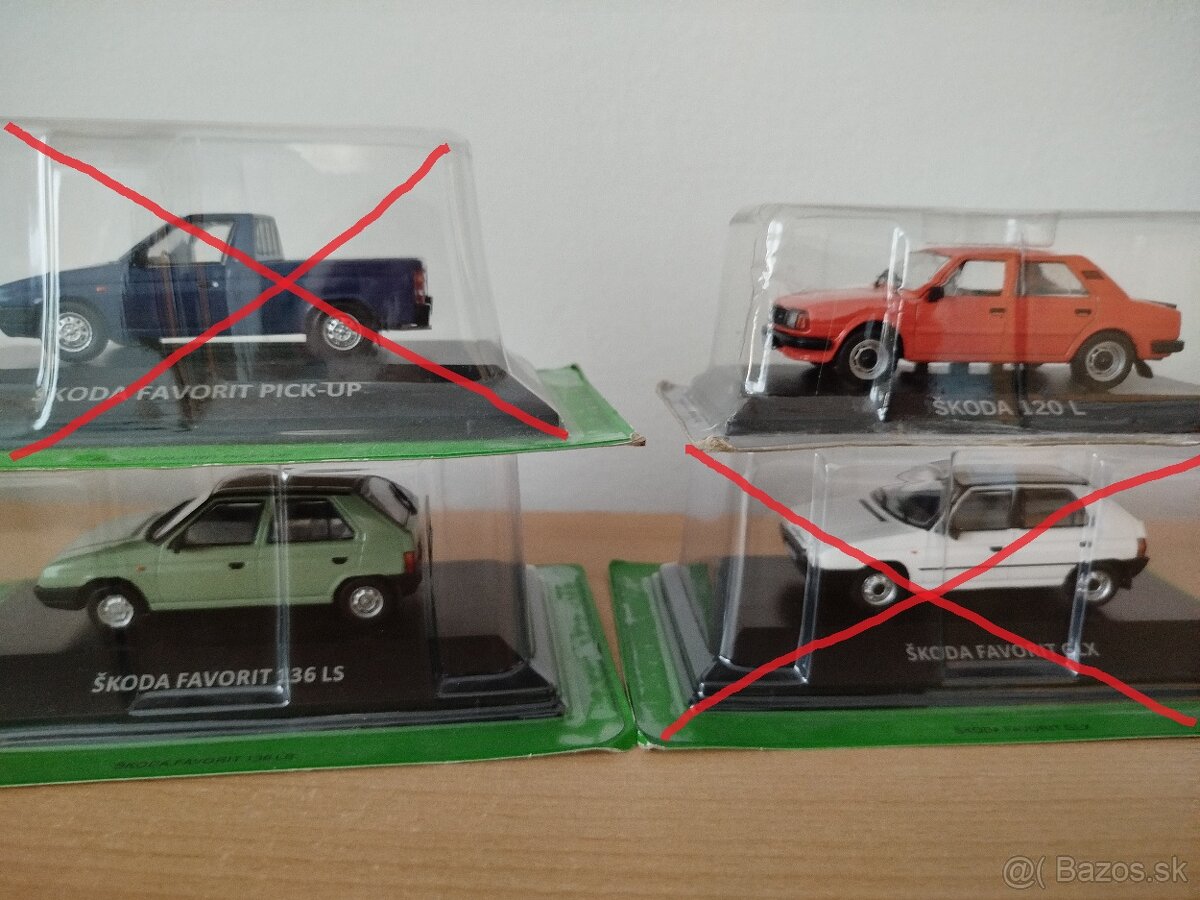 Predam model auta skoda rôzne 1:43. - 7