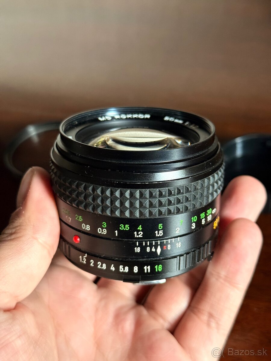 ✅ Minolta MD rokkor 50 mm 1,2 f - 7