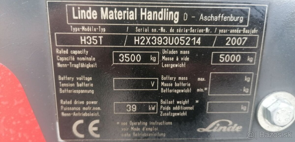 LINDE H35T boční posuv SLEVA - 7