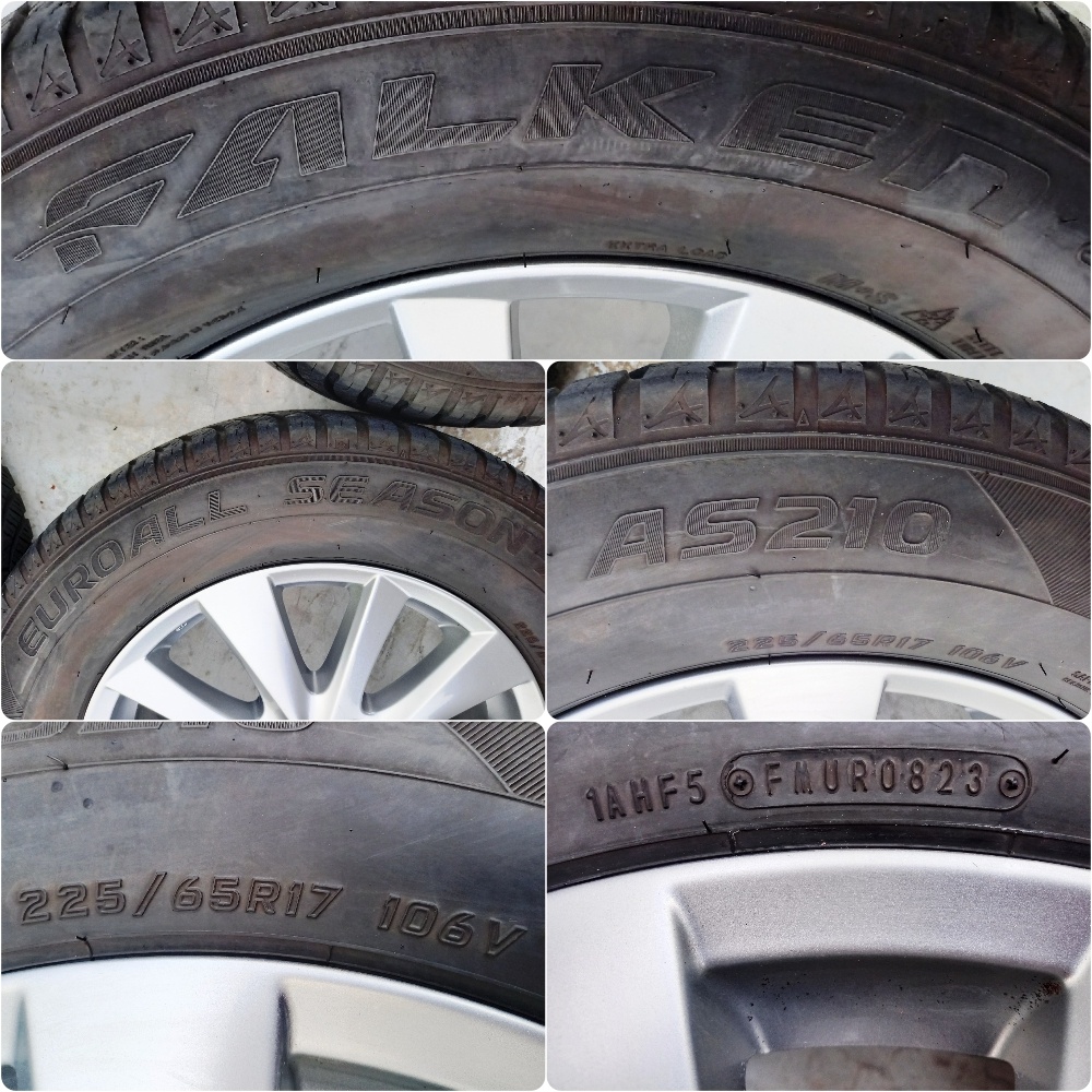 5x114.3 Originál Mazda Top Stav Pneu 225 65 R17 ZIMNÉ - 7