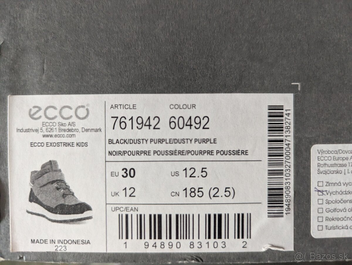 Kožené topánky Ecco 30 - 7