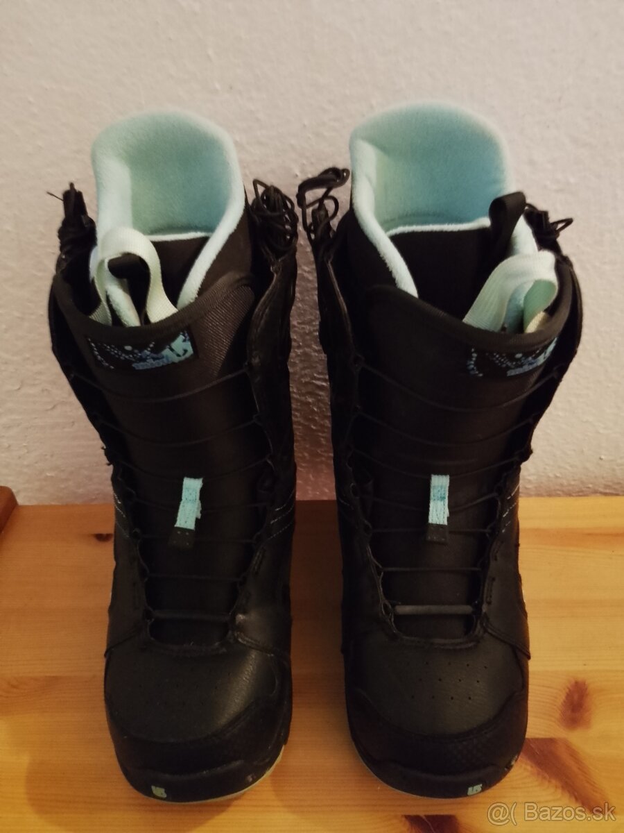 BURTON cierne SNB boty velkost 40,5 - 7