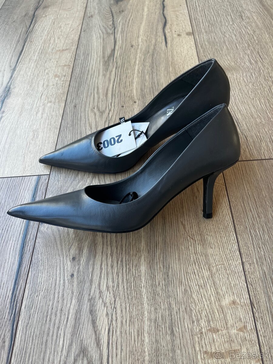 Kožené lodicky ZARA nové - 7