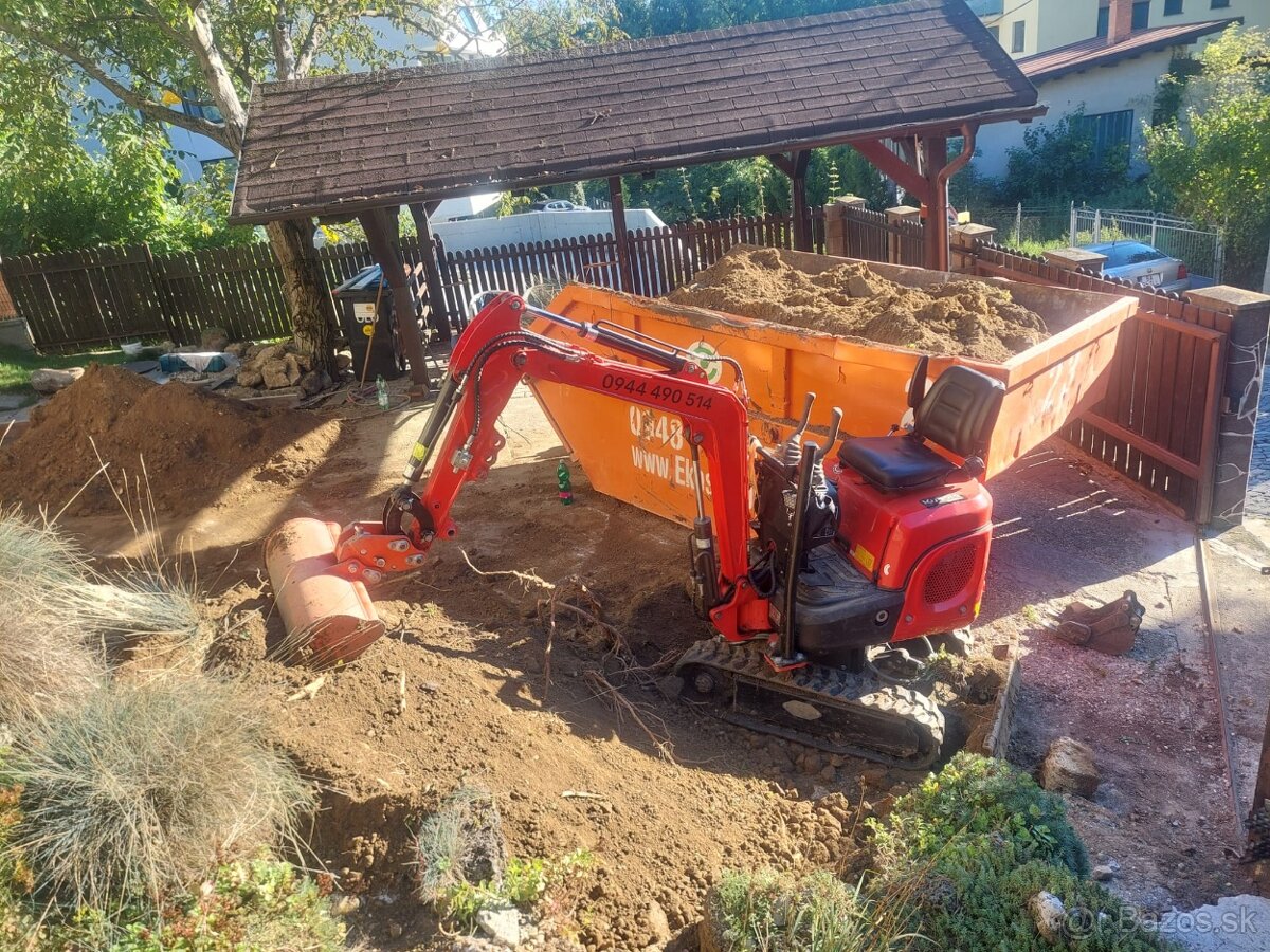 Vykopove práce MinibagerZB - 7