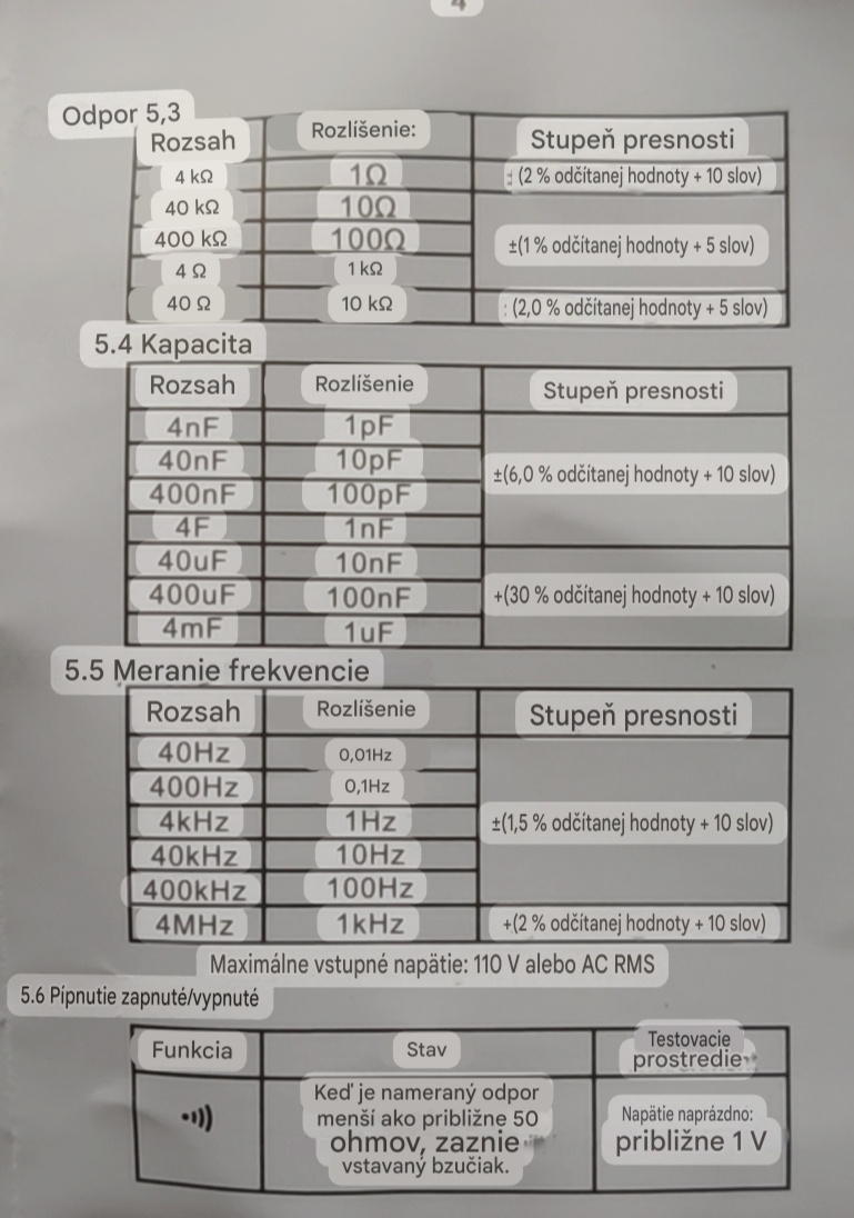 Multimeter ANENG - 7
