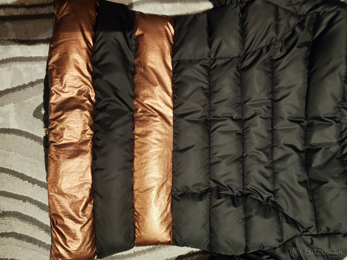 Hnedou čierna bunda zimná - 7