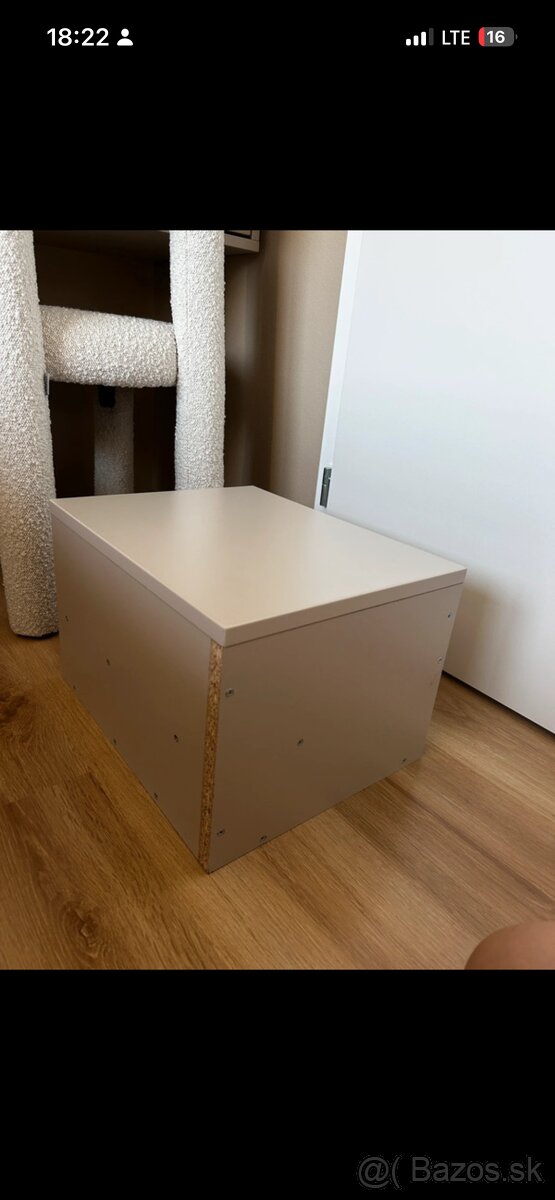 Nočný stolík kašmírovo sivá - 7