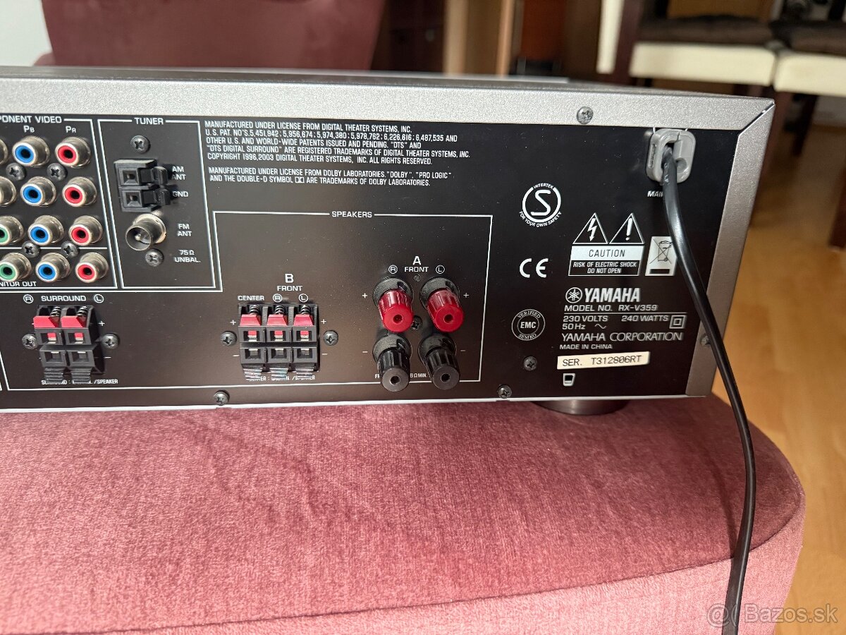 Predám Yamaha RX-V359 Natural Sound AV Receiver - 7
