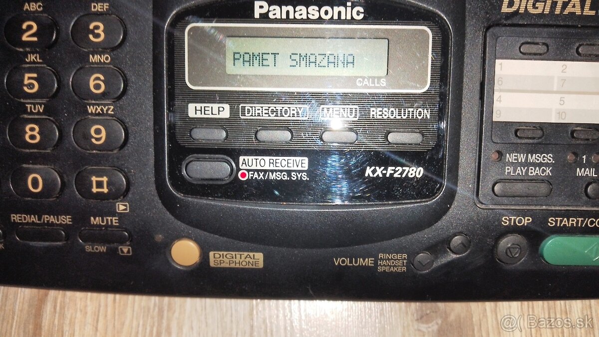 Predám fax s telefónom Panasonic - 7