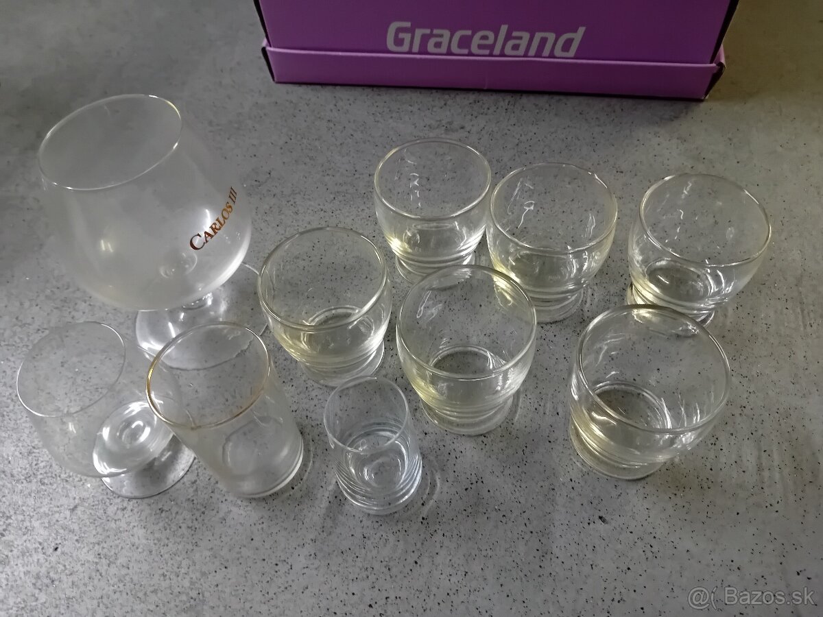 Sklenené poháre na koňak a iné - 7