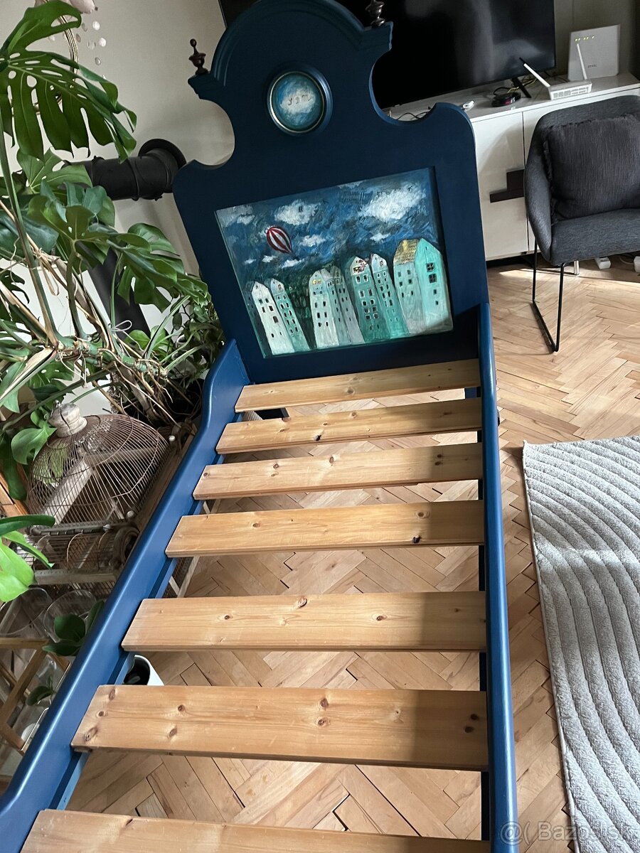 Starozitna postel 90x200cm - 7