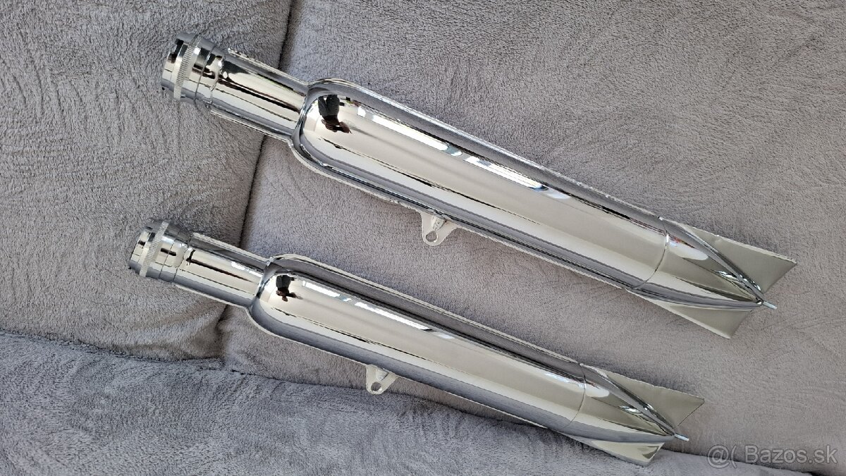 Chromované výfuky kyvacka, panelka, perak - 7