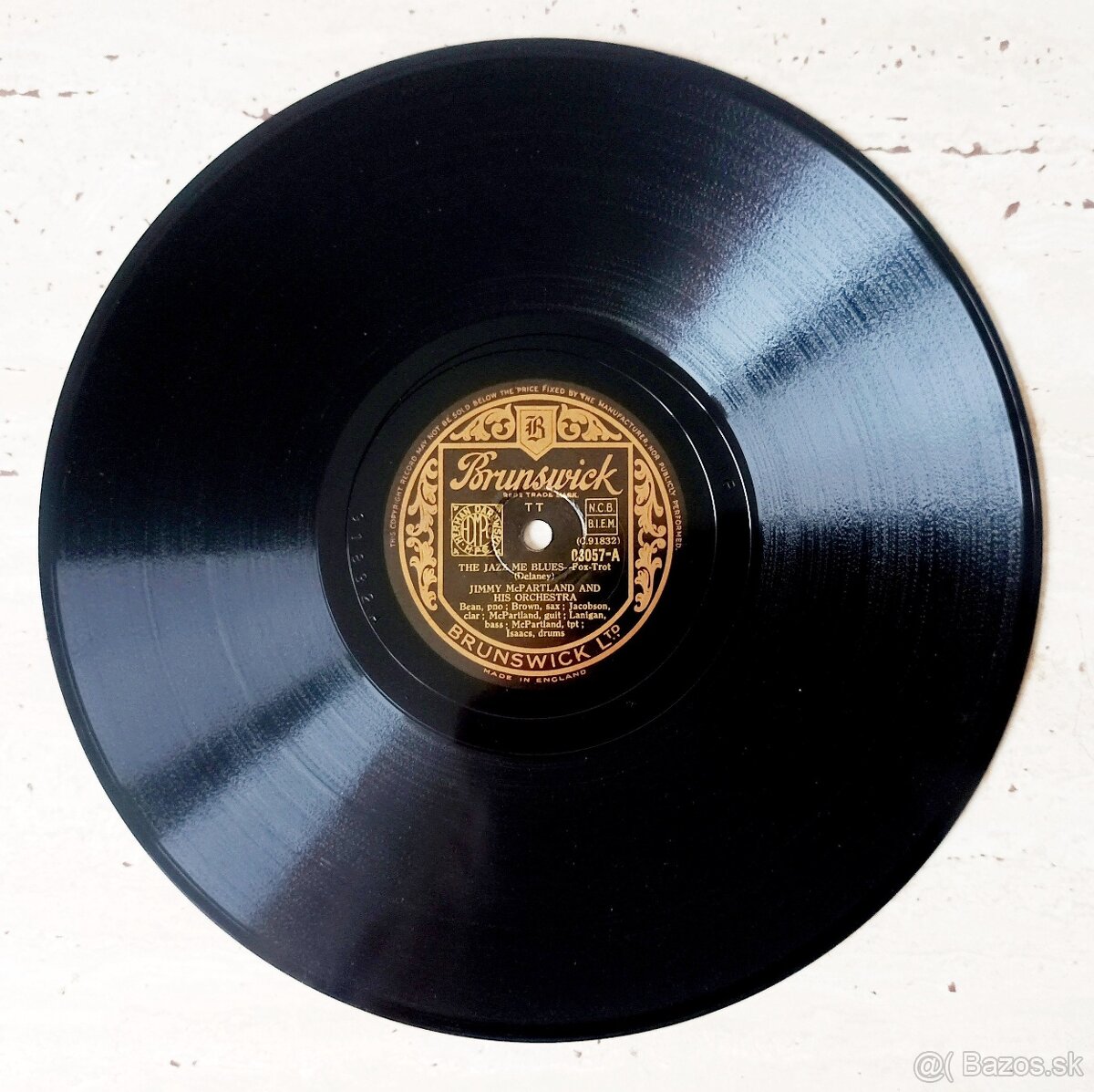 9 starožitných šelakových gramodesek americký jazz, swing - 7