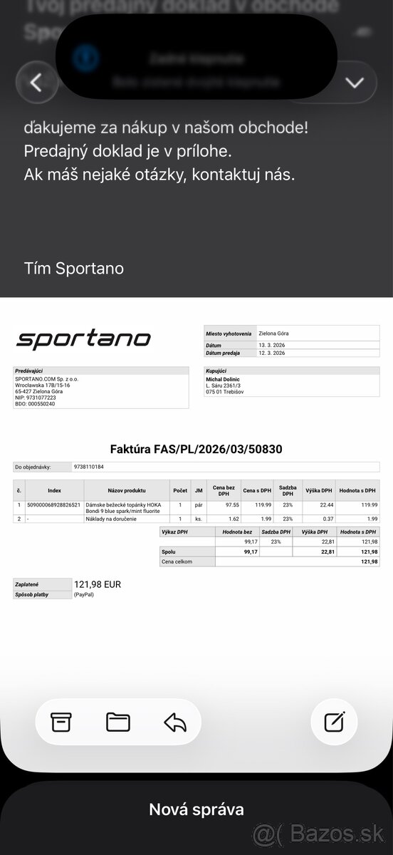 Predám HOKA Bondi 9 - 7