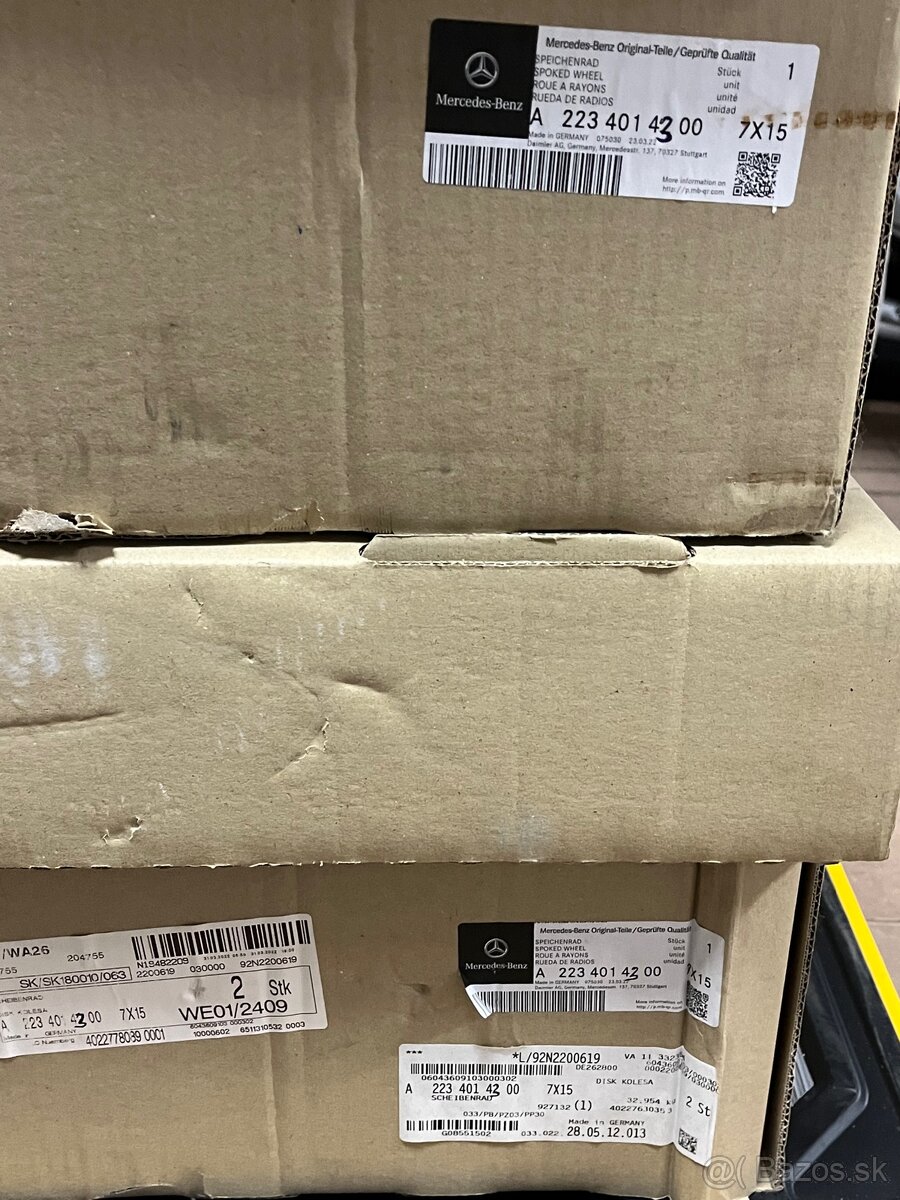 Predam 2x Nový disk na Mb w223 A2234014300 7952 - 7