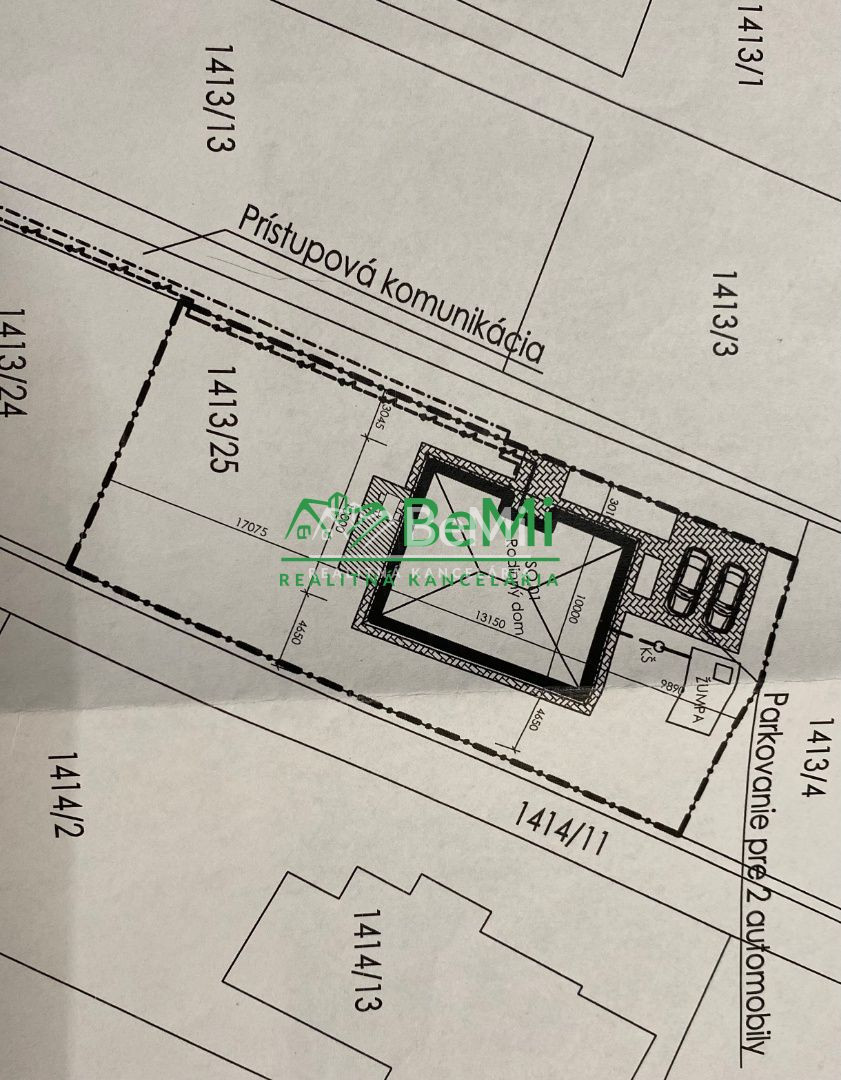 Pozemok so stavebným povolením 713 m2 Lehota pri Nitre ID 38 - 7