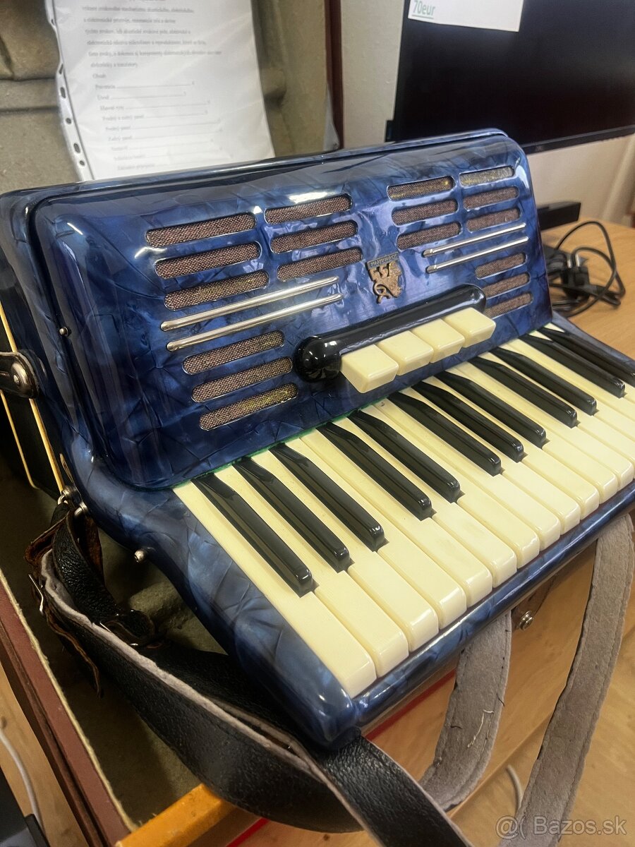 🎶 Predám Akordeón Accord - Krásny Modrý Dizajn 🎶 - 7