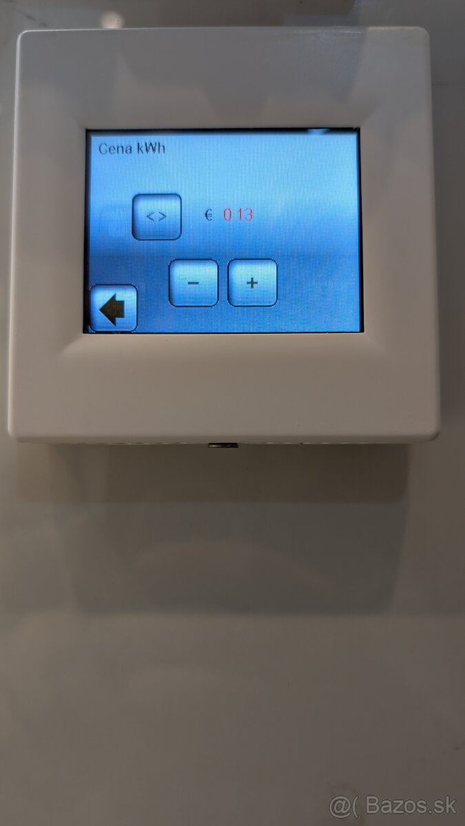 Termostat (dotykový),Programovateľný, priestor + podlaha - 7