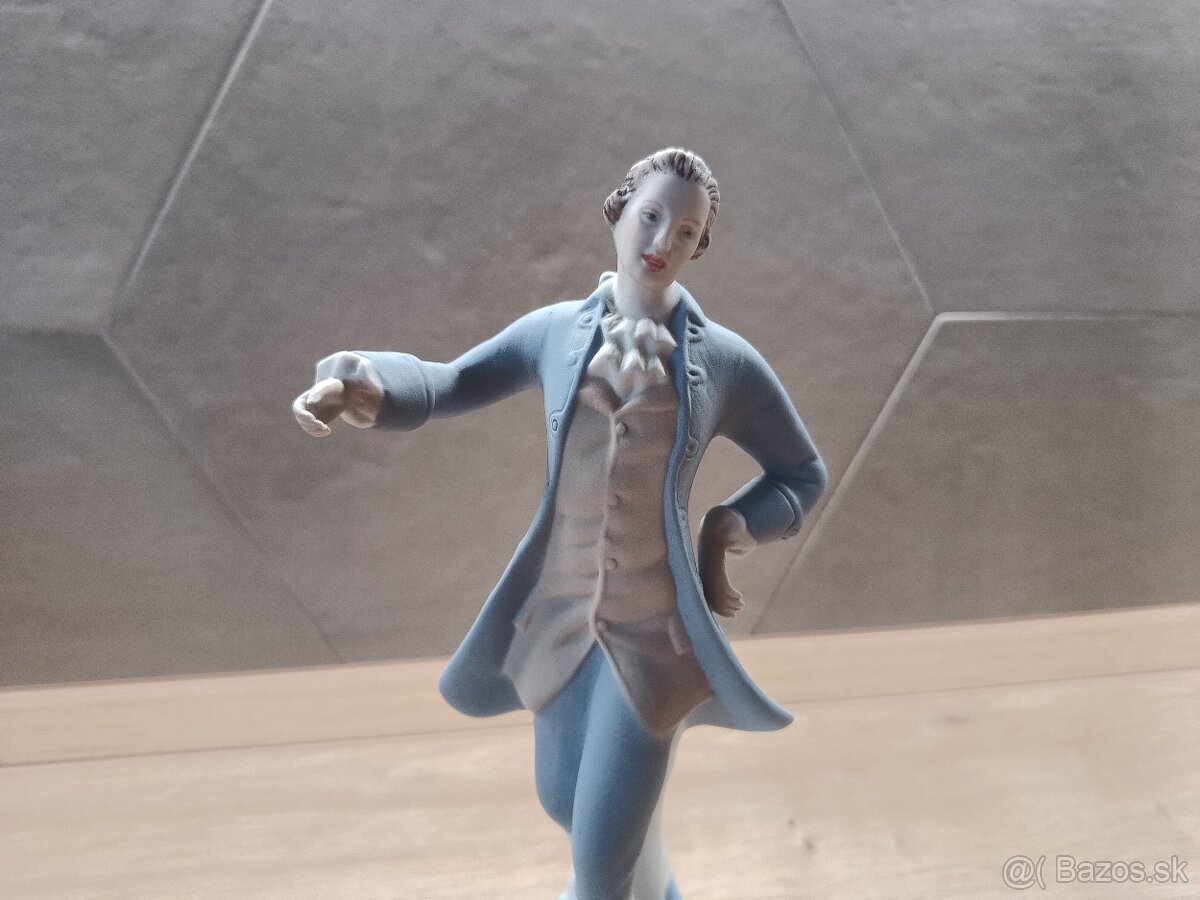 socha Royal Dux, rokokový tanečník - 7