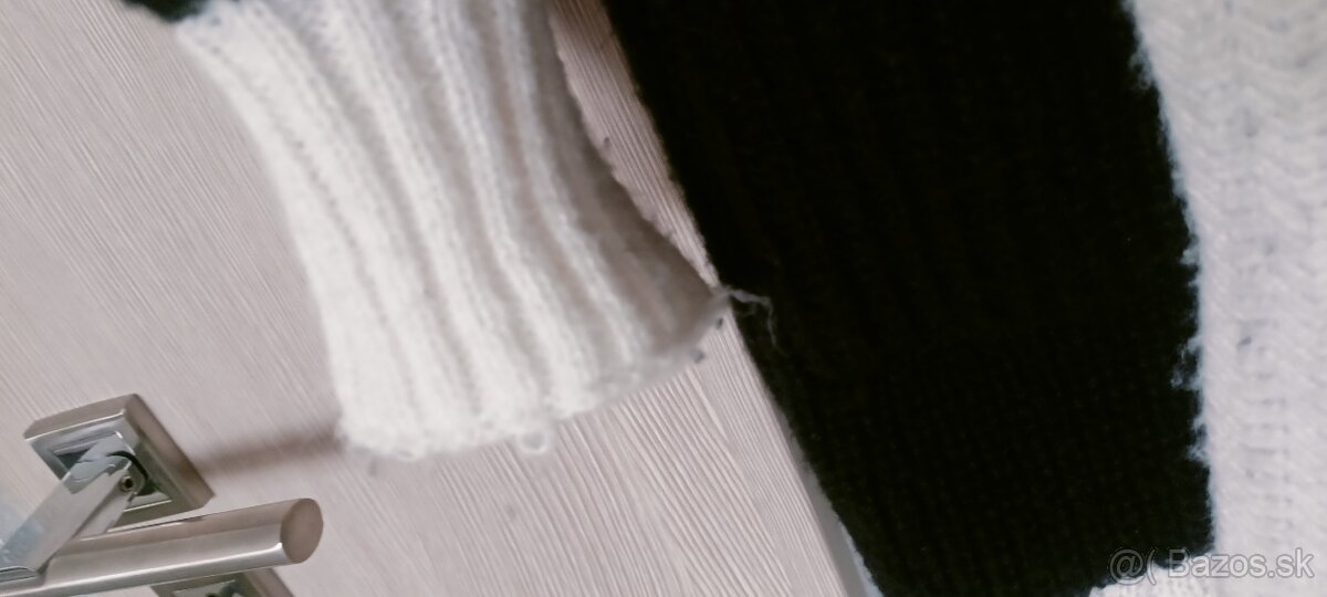 Kardigán čierno biely - 7