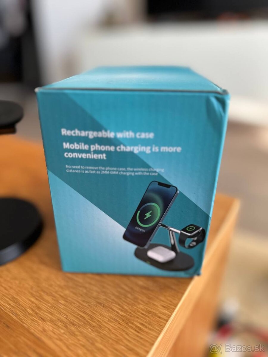 Bezdrôtová nabíjačka pre smartfón 3 v 1 (nová) - 7