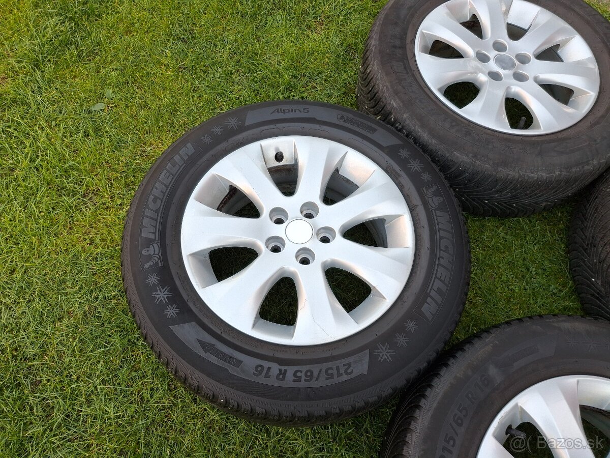 16" ALU disky 5x105 Opel Mokka +zimne 215/65 r16 7mm... - 7