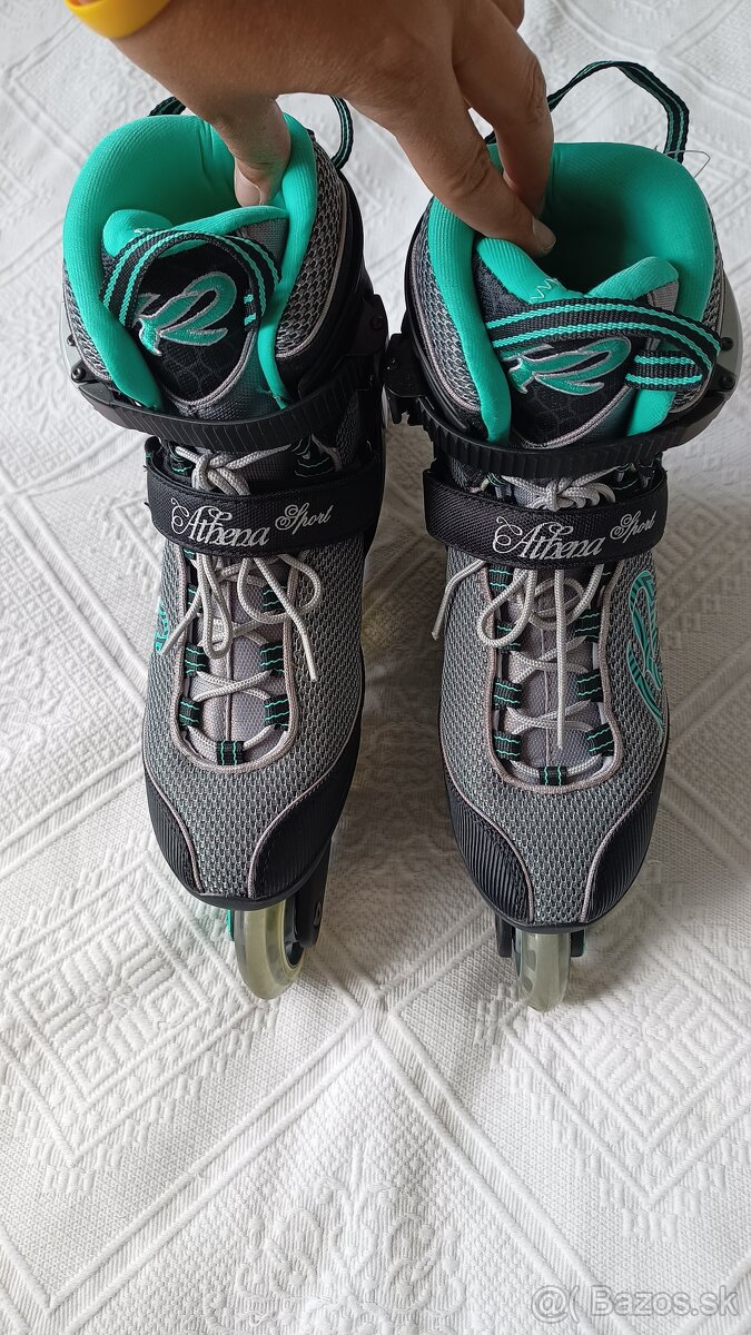 nove damske korcule K2 Athena 80 mm velkost 39,5 - 7