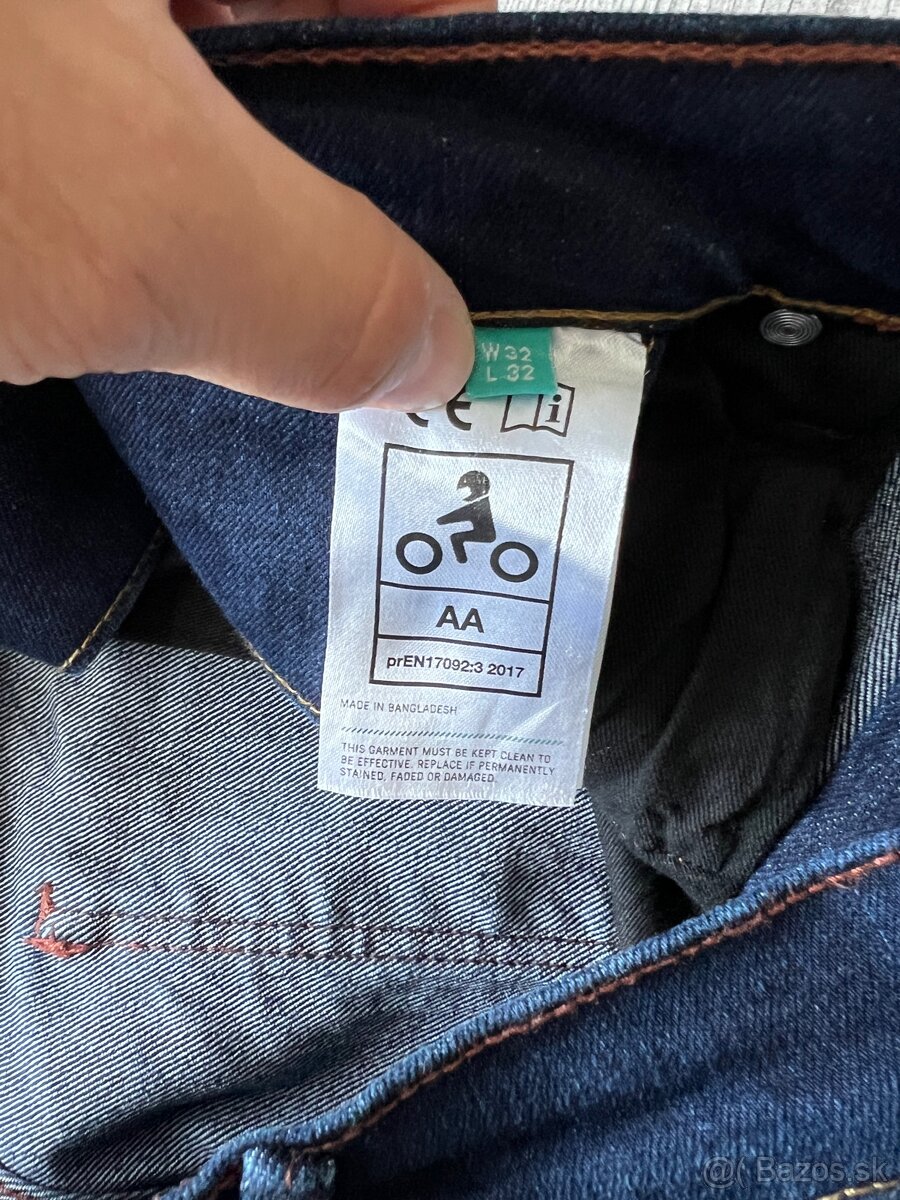 Oxford Pánske rifle Slim 2 Years Aged Modré 32 (D) - 7