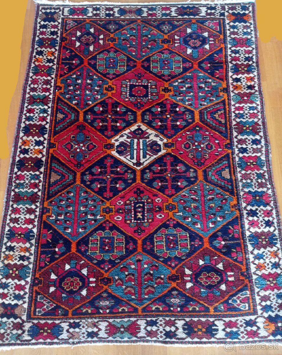 ⭐Starožitný nomádsky Qashqai koberec 215x156 cm⭐ - 7
